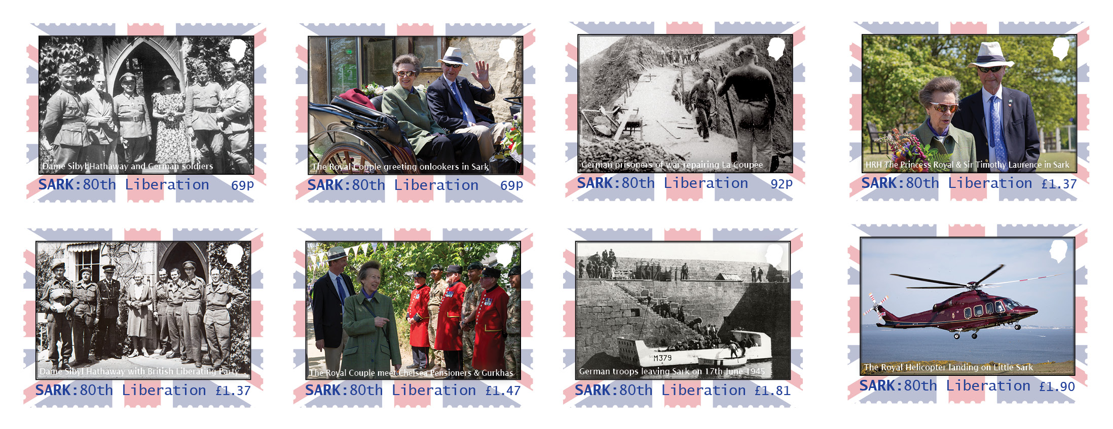 Set of 8 Stamps